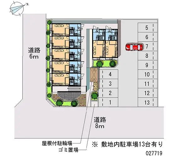 ★手数料０円★各務原市蘇原希望町２丁目　月極駐車場（LP）